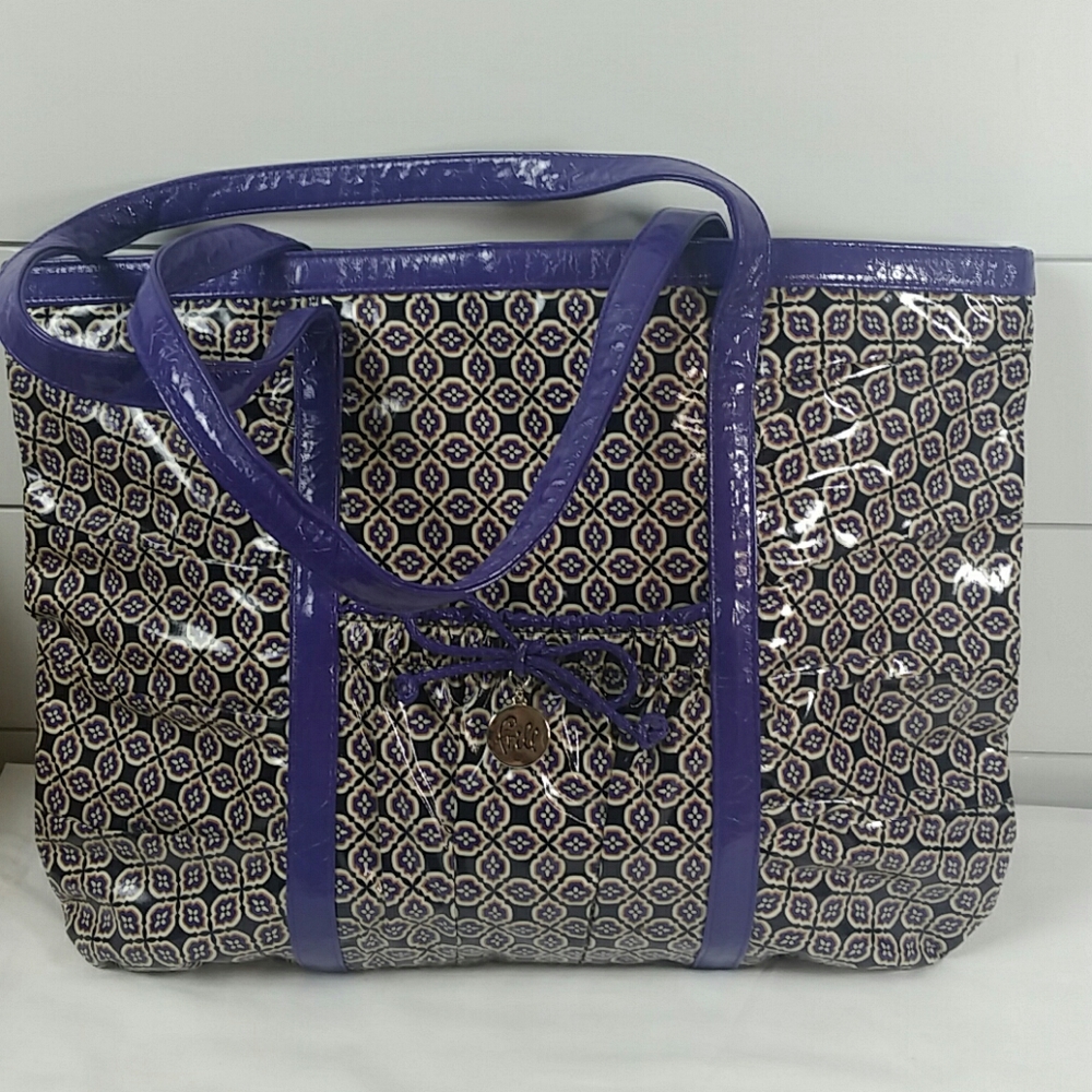 Vera Bradley Simply Violet wipeable purple tote